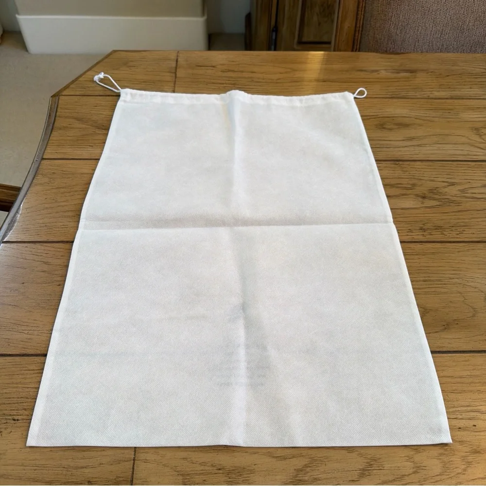 White Laundry Bag with Drawstring
